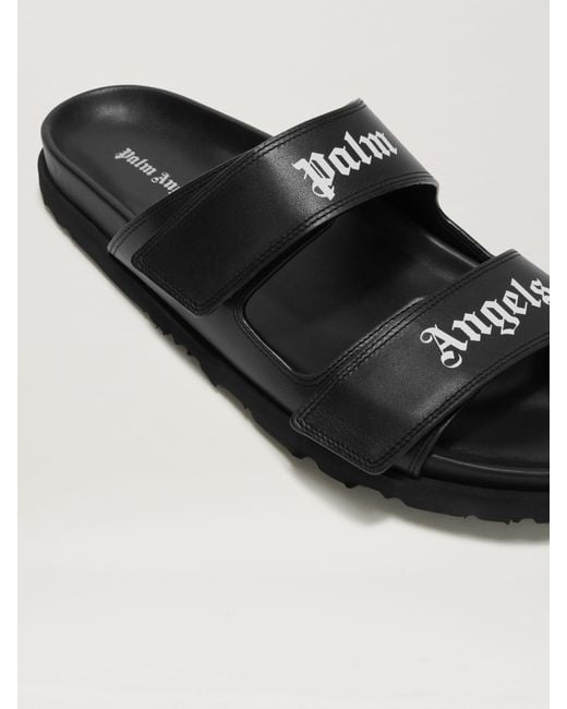 Palm Angels Sandalen Mit Logo Mann in Black für Herren
