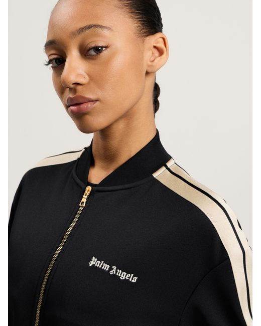 Palm Angels Blue Classic Logo Track Bomber Jacket
