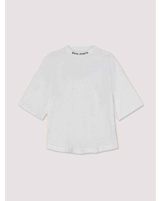 Palm Angels Natural Classic Logo Over Tee