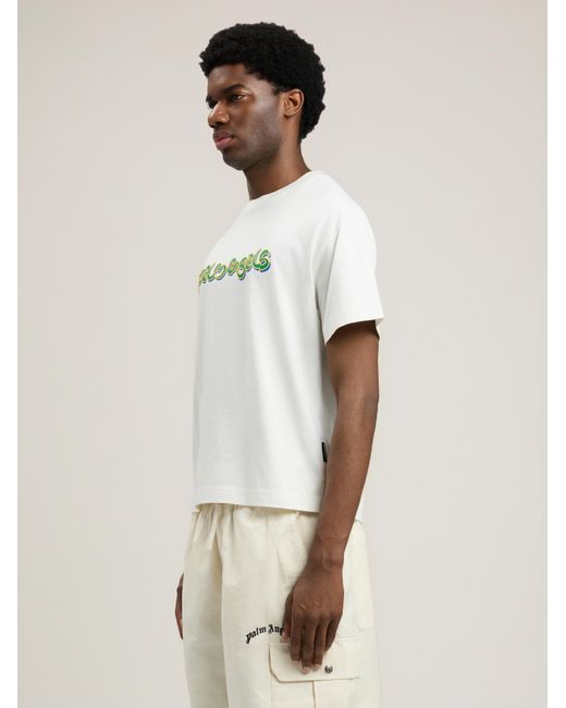 Palm Angels Natural Thai Logo T-Shirt for men