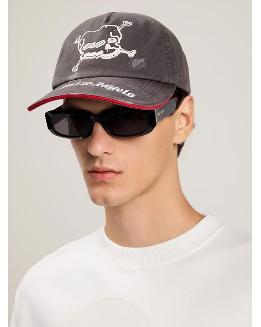 Palm Angels Multicolor Skull Logo Cap for men