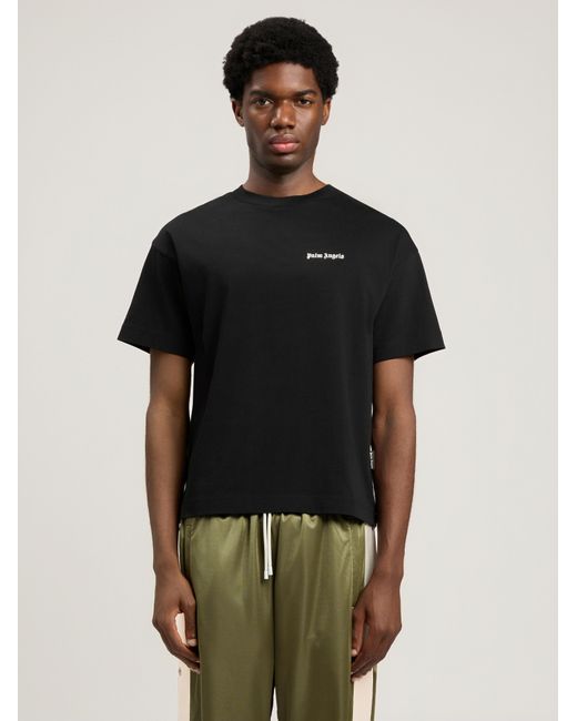 Palm Angels Blue Classic Logo T-Shirt Tripack for men