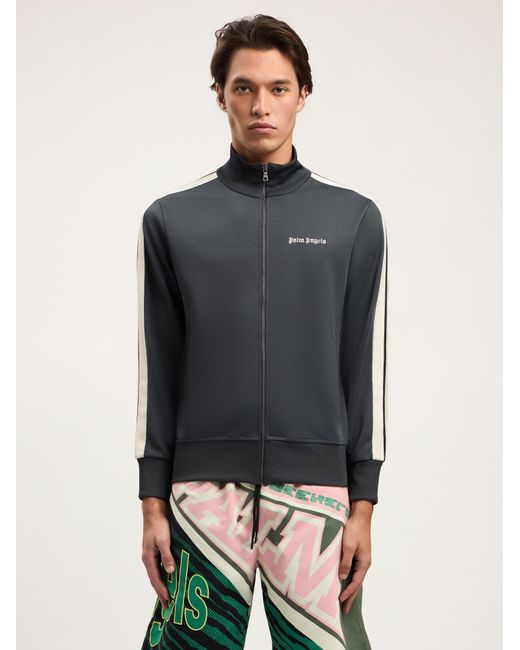 Palm Angels Blue Classic Logo Track Jacket for men