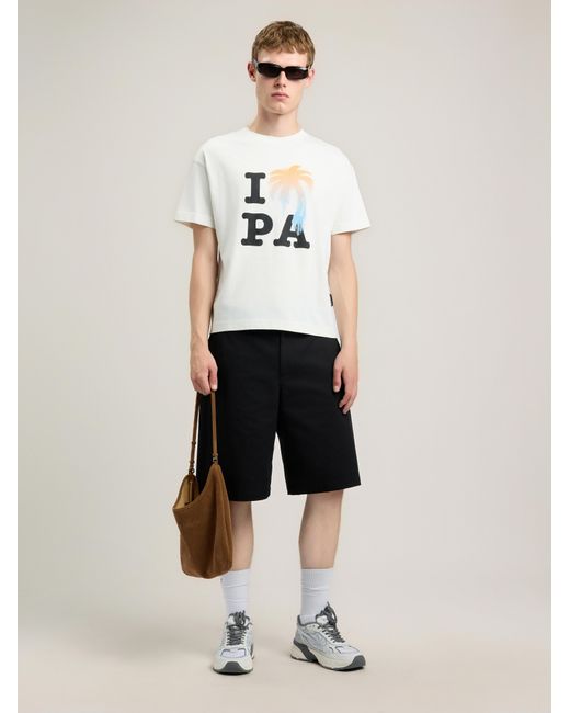 Palm Angels Natural I Love Pa T-Shirt for men