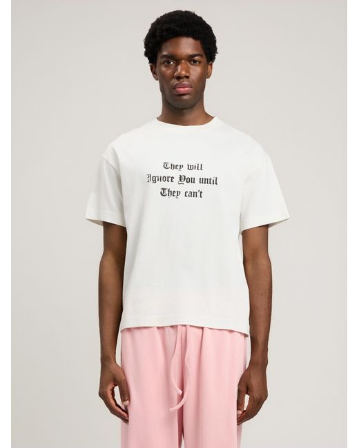 Palm Angels Natural Statement T-Shirt for men