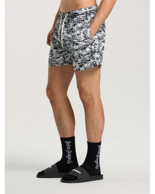 Palm Angels Multicolor Palm Waves Swim Shorts for men