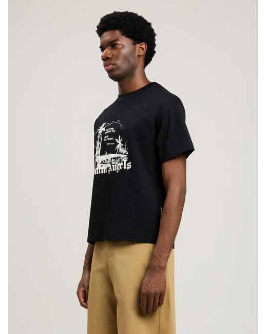Palm Angels Black Palm Statement T-Shirt for men