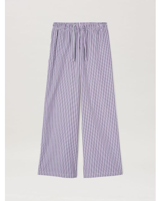 Palm Angels Purple Striped Pants