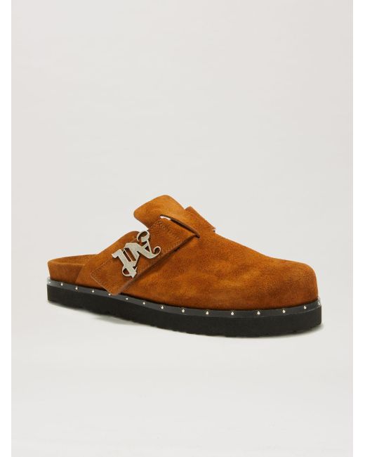 Palm Angels Brown Pa Studded Mule for men