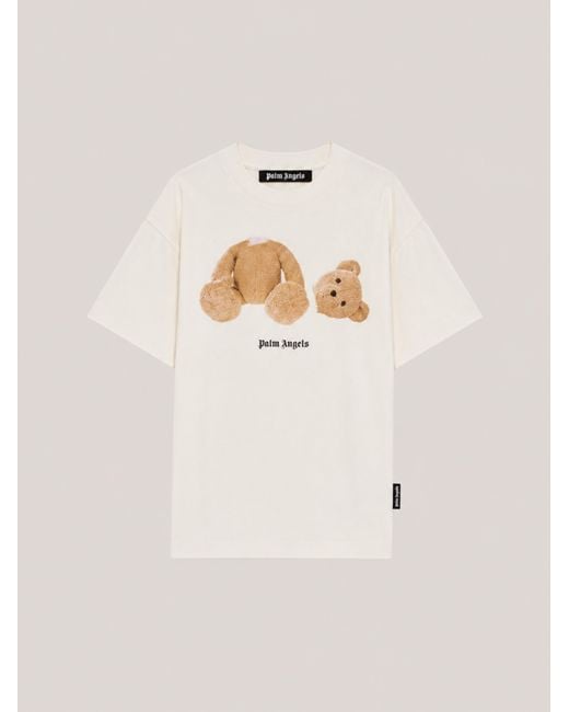 Palm Angels Natural Bear T-Shirt for men