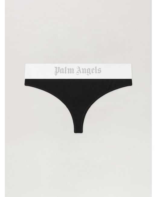 Palm Angels Black Classic Logo Brazilian Panties