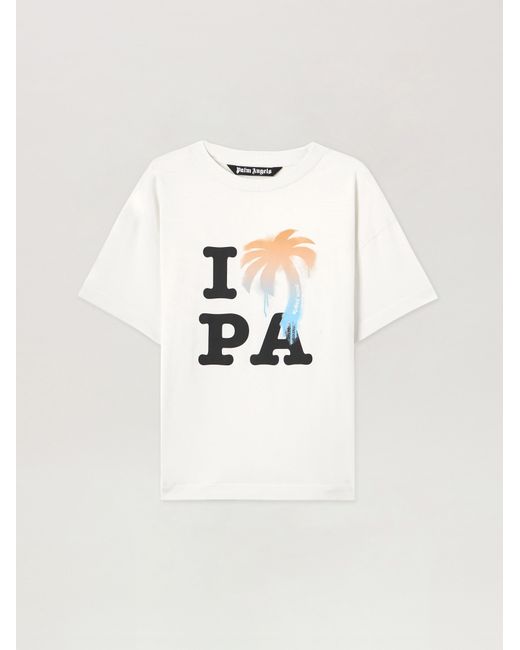 Palm Angels Natural I Love Pa T-Shirt for men