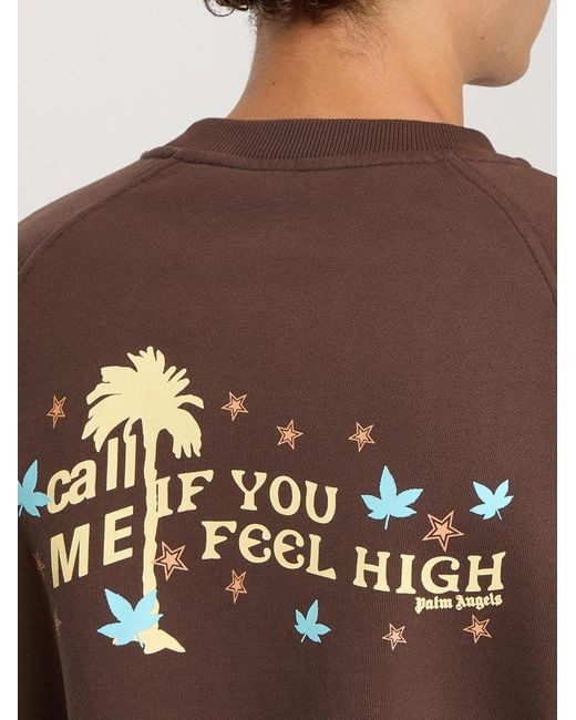 Palm Angels Natural Feel High Regular Crewneck Sweatshirt for men