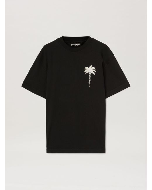 Palm Angels Black The Palm Back T-Shirt for men