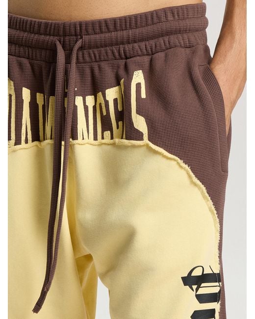 Palm Angels Metallic Vintage Logo Loose Sweatpants for men
