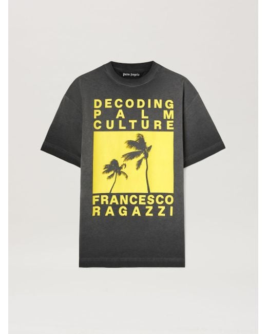 Palm Angels Metallic Decoding Palm Culture T-Shirt for men