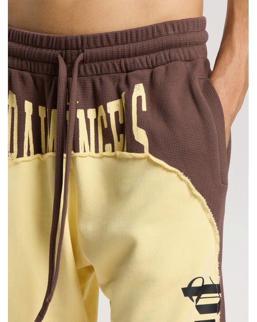 Palm Angels Metallic Vintage Logo Loose Sweatpants for men