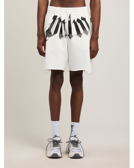 Palm Angels Multicolor Big Waist Logo Sweatshorts for men
