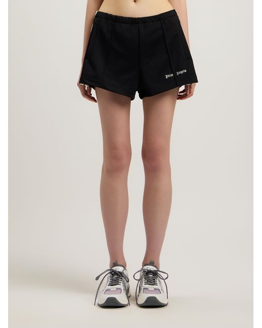 Palm Angels Black Classic Logo Track Shorts