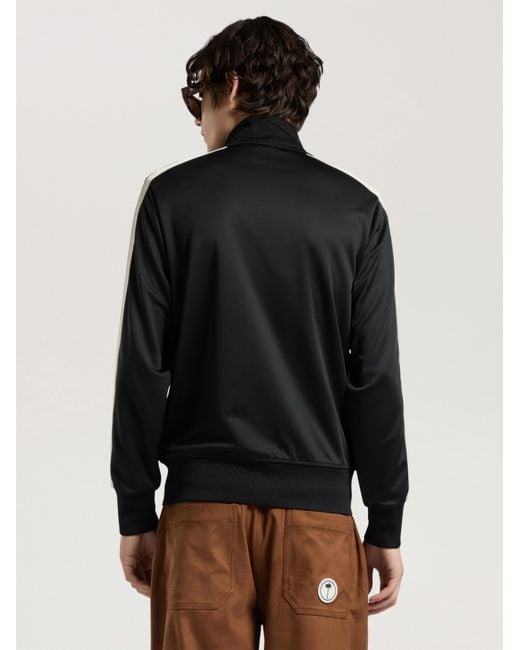 Palm Angels Black Classic Logo Track Jacket for men