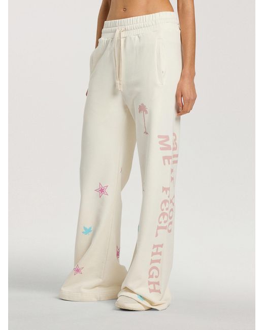 Palm Angels White Feel High Sweatpants