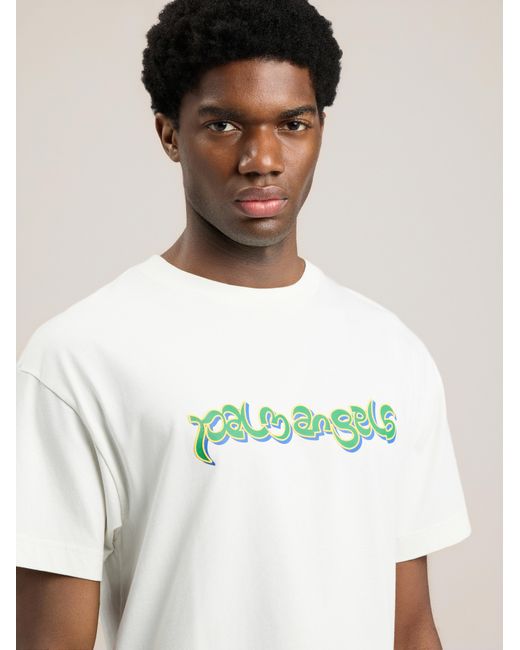 Palm Angels Natural Thai Logo T-Shirt for men