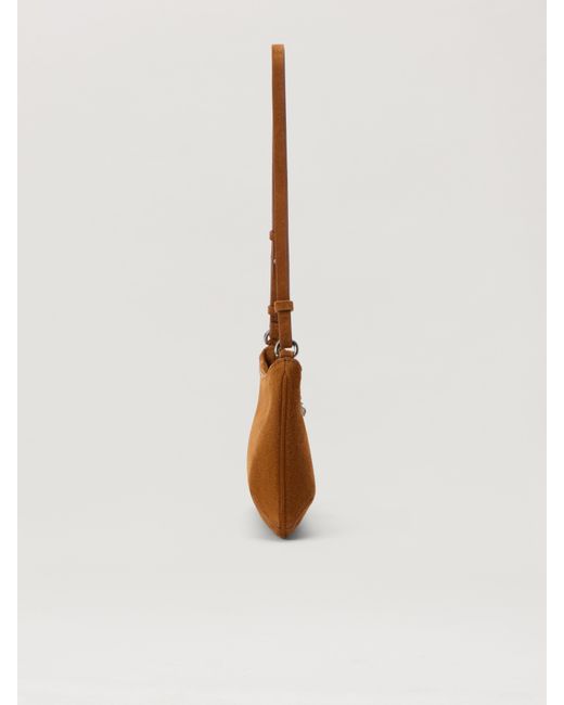 Palm Angels Brown Suede Giorgina Bag