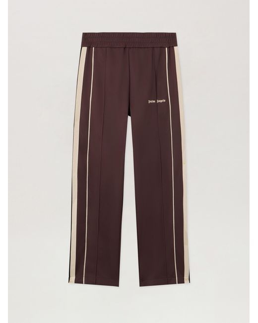 Palm Angels Brown Classic Logo Vintage Track Pants for men