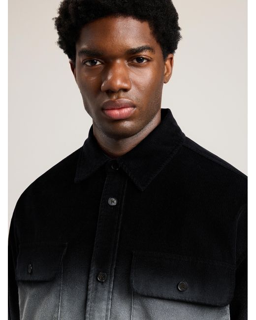Palm Angels Black Classic Logo Loose Overshirt for men