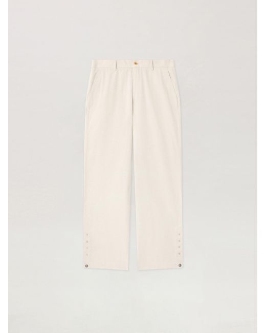 Palm Angels Natural Palm Tree Loose Trousers Off for men