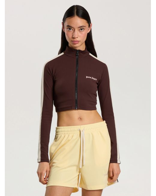 Palm Angels Multicolor Classic Logo Training Jacket Mauve