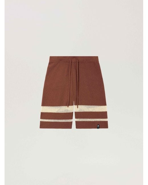 Palm Angels Multicolor Palm Type Loose Knit Shorts for men