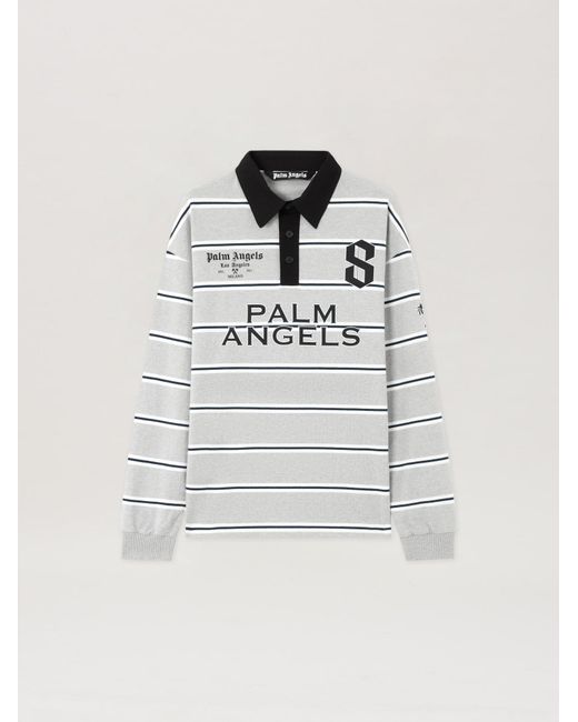 Palm Angels Multicolor Palm Sport Long-Sleeved Polo Shirt for men
