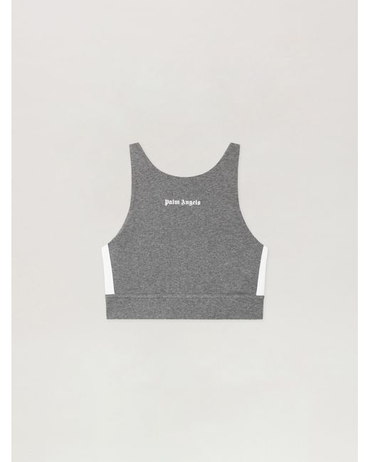 Palm Angels Gray Training Track Top