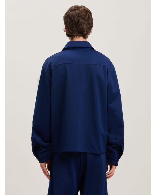 Palm Angels Blue Suit Track Jacket for men