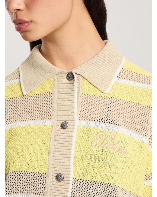 Palm Angels Metallic Palm Sway Beach Cardigan Light