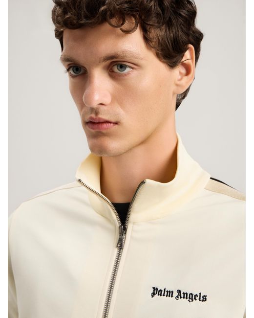 Palm Angels Natural Classic Logo Track Jacket for men