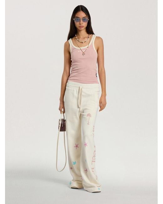 Palm Angels White Feel High Sweatpants