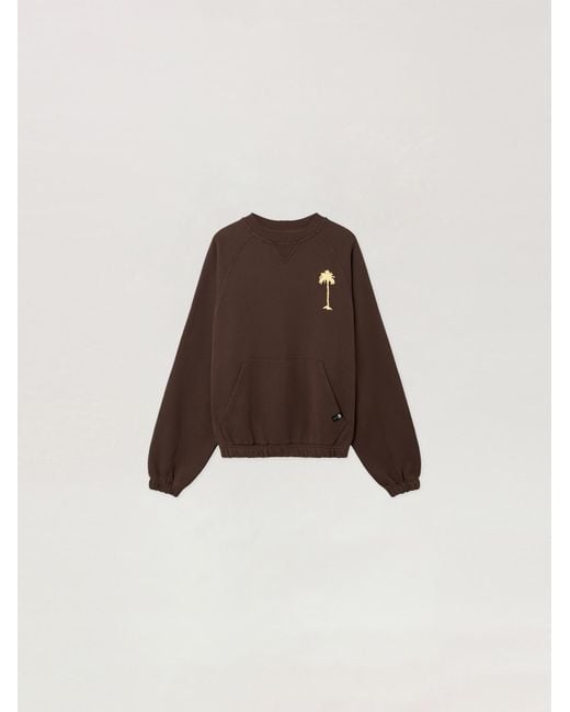 Palm Angels Natural Feel High Regular Crewneck Sweatshirt for men
