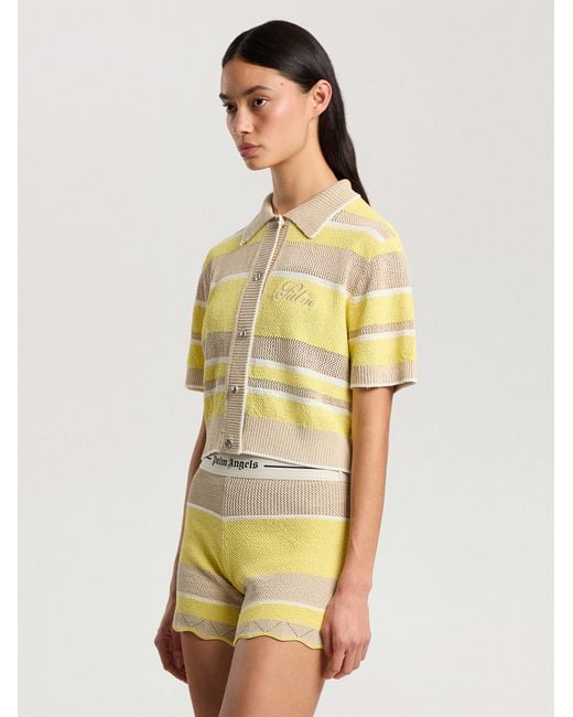 Palm Angels Metallic Palm Sway Beach Cardigan Light
