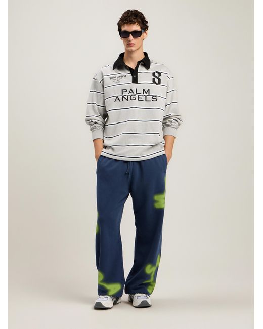 Palm Angels Multicolor Palm Sport Long-Sleeved Polo Shirt for men
