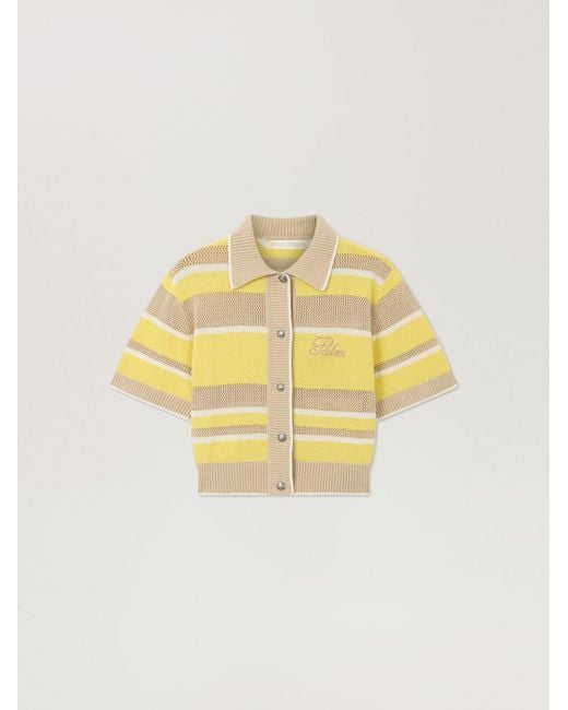 Palm Angels Metallic Palm Sway Beach Cardigan Light