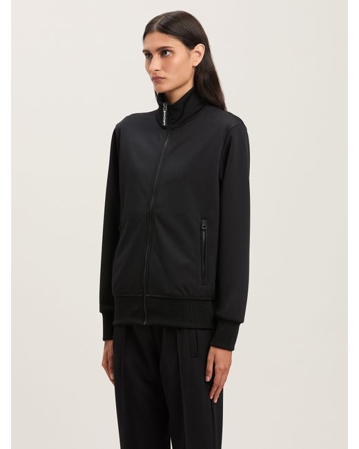 Palm Angels Black Logo Zipped Track Jacket