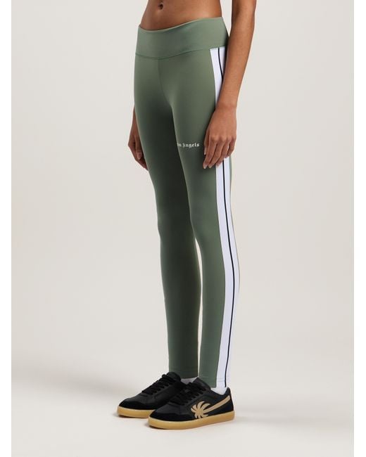 Palm Angels Green Training Track Leggings