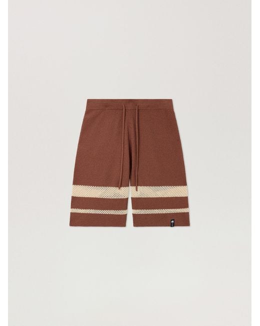 Palm Angels Multicolor Palm Type Loose Knit Shorts for men