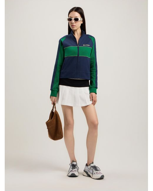 Palm Angels Multicolor Classic Logo Zipped Crew Jacket