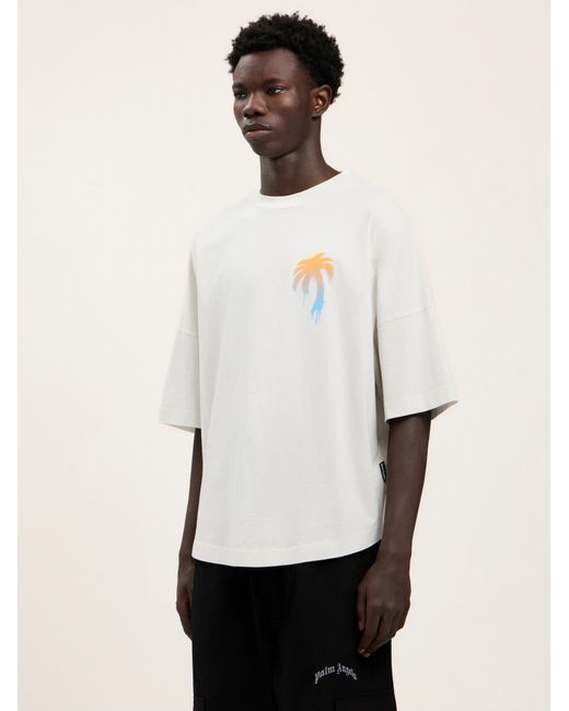 Palm Angels Natural I Love Pa Over T-Shirt for men