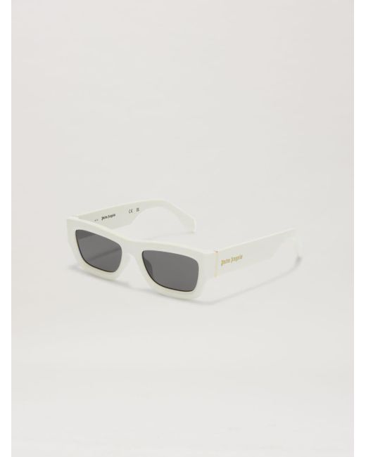 Palm Angels White Auberry Sunglasses