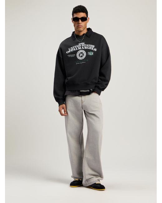 Palm Angels Multicolor Dollar Loose Crew Sweatshirt Vintage for men