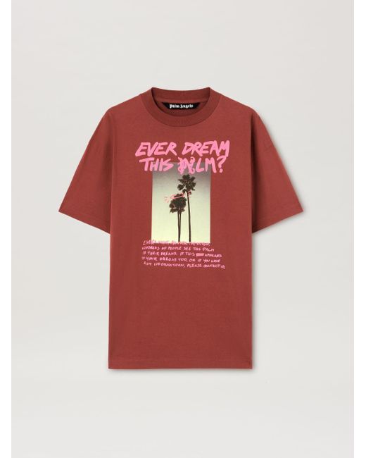 Palm Angels Red Palm Dream T-Shirt for men